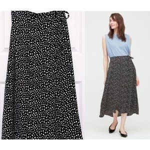 NWT - Uniqlo Women Belted Tucked Hi-low Midi Flare Skirt